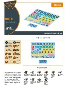 MiG-21 in Ukrainian Service, 1/48 - Clear Prop Accessories CPD48005 2