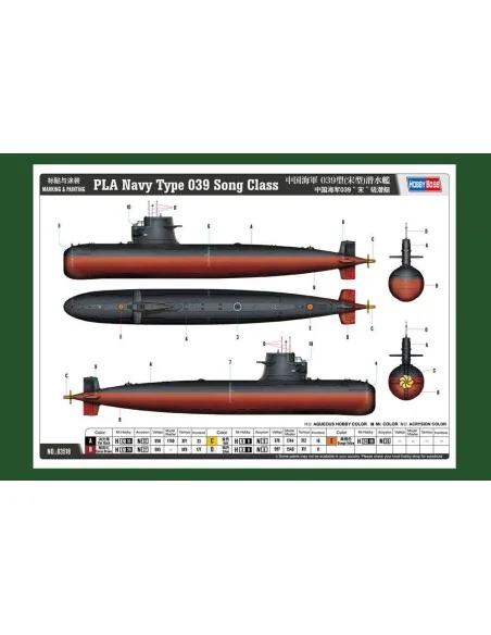 [NO_DESC] PLA Navy Type 039 Song Class, 1/350 - Hobby Boss 83518