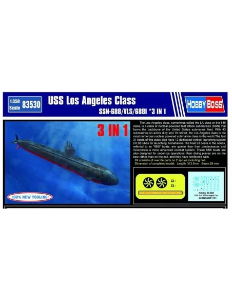 [NO_DESC] USS Los Angeles Class SSN-688/VLS/688I, 1/350 - Hobby Bos...