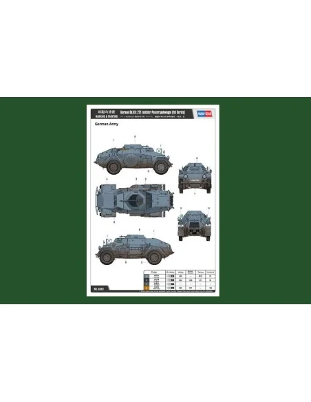 German Sd.Kfz.221 Leichter Panzerspahwag, 1/35 - Hobby Boss 83811