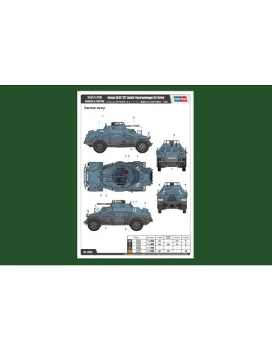 German Sd.Kfz.222 Leichter Panzerspahwag, 1/35 - Hobby Boss 83815