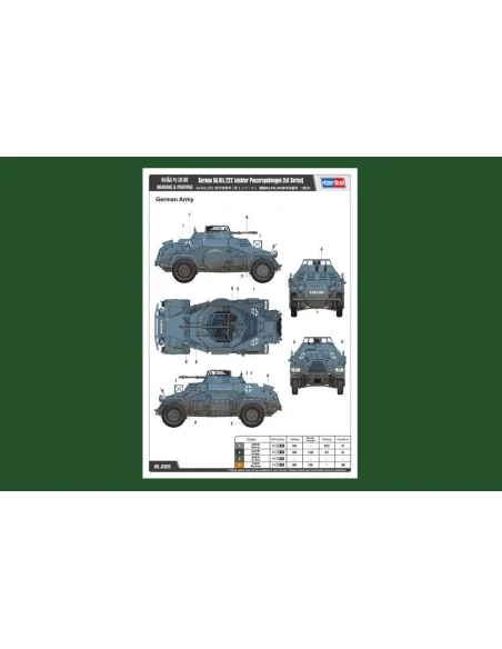 [NO_DESC] German Sd.Kfz.222 Leichter Panzerspahwag, 1/35 - Hobby Bo...