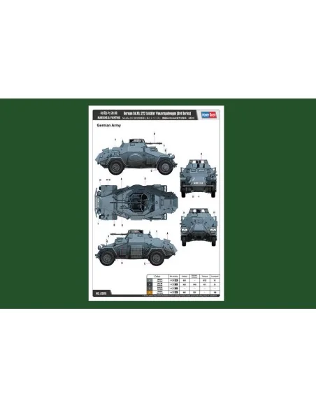 [NO_DESC] German Sd.Kfz.222 Leichter Panzerwagen, 1/35 - Hobby Boss...