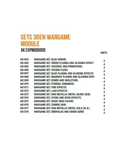 Sets 3gen Wargame Module - AK Interactive AK EXPMOD0005 2