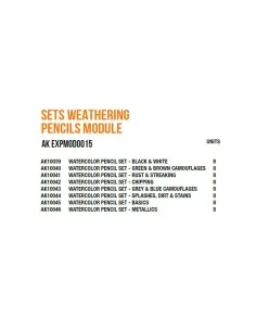 Sets Weathering Pencils Module - AK Interactive AK EXPMOD0015 2