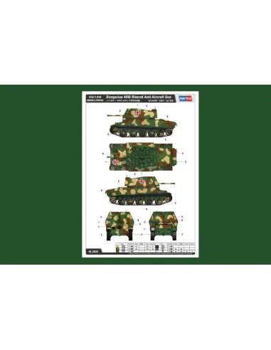 Hungarian 40M Nimrod Anti-Aircraft Gun, 1/35 - Hobby Boss 83829