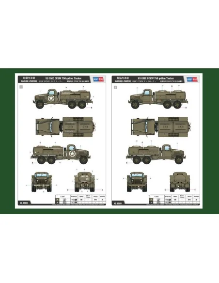 US GMC CCKW 750 gallon Tanker Version, 1/35 - Hobby Boss 83830