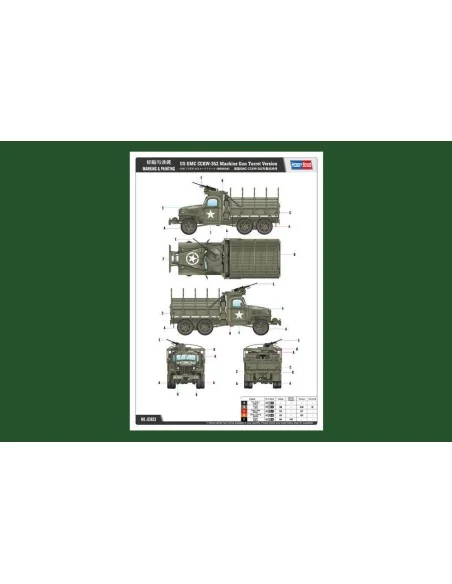 US GMC CCKW-352 Machine Gun Turret Versi, 1/35 - Hobby Boss 83833