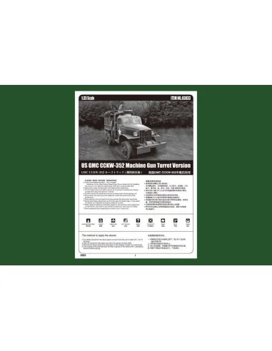US GMC CCKW-352 Machine Gun Turret Versi, 1/35 - Hobby Boss 83833