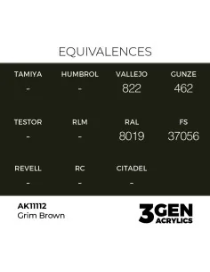 Grim Brown 17ml - AK Interactive AK11112 2