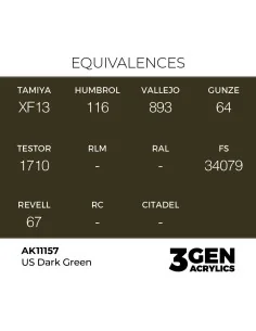 US Dark Green 17ml - AK Interactive AK11157 2