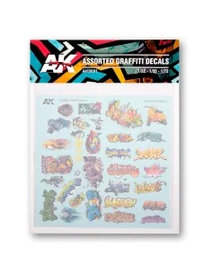 SURTIDO DE CALCAS DE GRAFFITIS - AK Interactive AK9091