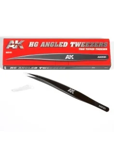 HG ANGLED TWEEZERS 01 (THIN TIPPED) - AK Interactive AK9161