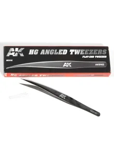 HG ANGLED TWEEZERS 02 (FLAT-END) - AK Interactive AK9162