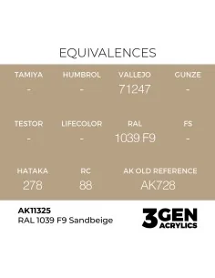 RAL 1039 F9 Sandbeige - AK Interactive AK11325 2