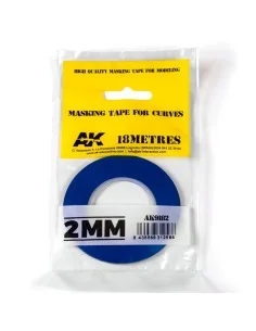 Blue masking Tape for curves 2mm - AK Interactive AK9182