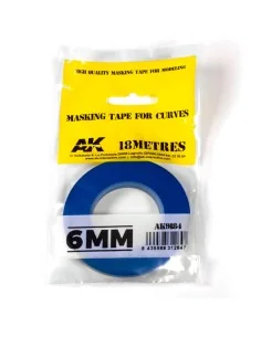 Blue masking Tape for curves 6mm - AK Interactive AK9184