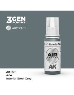 A-14 Interior Steel Grey - AK Interactive AK11911