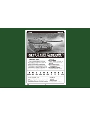 Leopard C2 MEXAS (Canadian MBT), 1/35 - Hobby Boss 84504