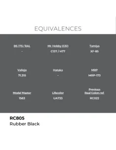 Real Colors: Rubber Black 17 ml. - AK Interactive RC805 2
