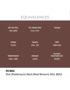 Real Colors: Rot (Rotbraun)-Red Brown RAL 8012 17 ml. - AK Interact... 2