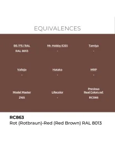 Real Colors: Rot (Rotbraun)-Red Brown RAL 8013 17 ml. - AK Interact... 2