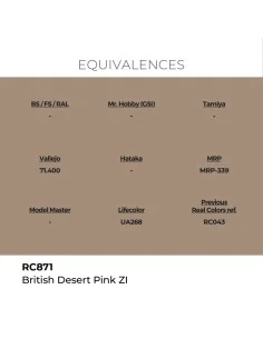Real Colors: Bristish Desert Pink ZI 17 ml. - AK Interactive RC871 2