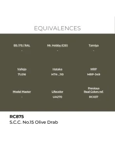 Real Colors: S.C.C. No.15 Olive Drab 17 ml. - AK Interactive RC875 2