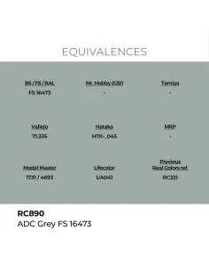 Real Colors: ADC Grey FS 16473 17 ml. - AK Interactive RC890 2