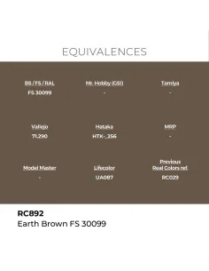 Real Colors: Earth Brown FS 30099 17 ml. - AK Interactive RC892 2