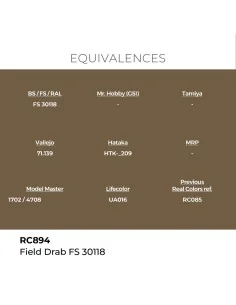 Real Colors: Field Drab FS 30118 17 ml. - AK Interactive RC894 2
