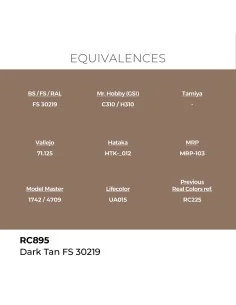Real Colors: Dark Tan FS 30219 17 ml. - AK Interactive RC895 2