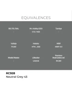 Real Colors: Neutral Grey 43 17 ml. - AK Interactive RC928 2