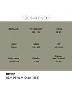 Real Colors: RLM 02 RLM-GRAU (1938) 17 ml. - AK Interactive RC932 2