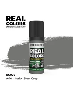 Real Colors: A-14 Interior Steel Grey 17 ml. - AK Interactive RC979