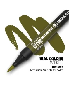 Real Colors Markers: INTERIOR GREEN FS 34151 - AK Interactive RCM022 2