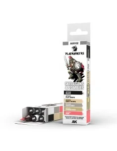 PLAYMARKERS SET - SKELETONS & ZOMBIES (6 ref.) - AK Interactive AKM102