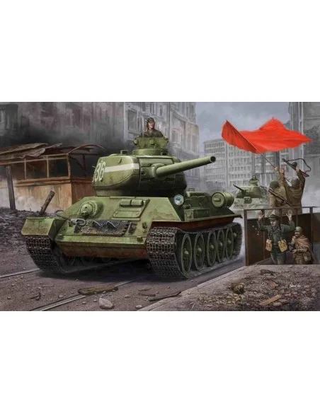 RussianT-34/85(1944 angle-jointed turret) tank, 1/48 - Hobby Boss 8...