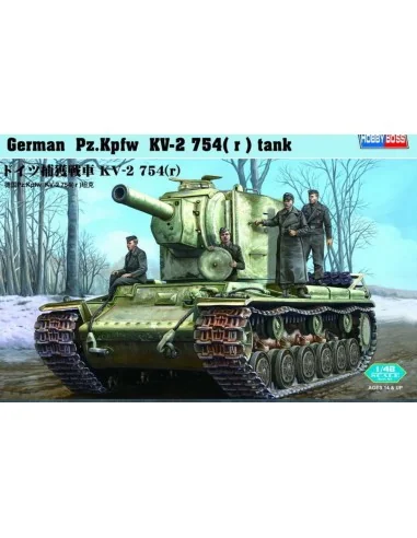 German Pz.Kpfw KV-2 754(r) tank, 1/48 - Hobby Boss 84819