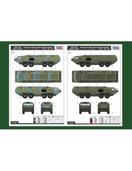 Soviet SS-23 Spider Tactical Ballistic M, 1/35 - Hobby Boss 85505