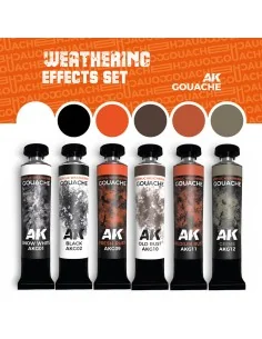 WEATHERING EFFECTS SET - AK GOUACHES - AK Interactive AKG25 2