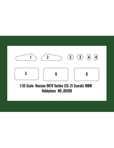 Russian 9K79 Tochka (SS-21 Scarab) IRBM, 1/35 - Hobby Boss 85509