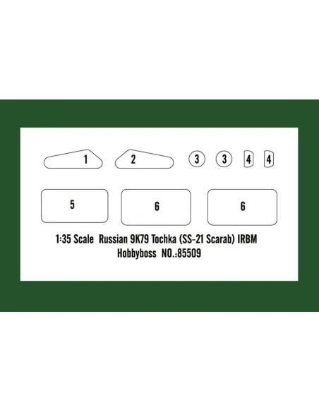 Russian 9K79 Tochka (SS-21 Scarab) IRBM, 1/35 - Hobby Boss 85509