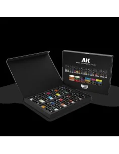 DELUXE EDITION BOX FULL RANGE ARTIST DENSE ACRYLIC COLOR - AK Inter...