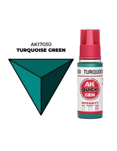 TURQUOISE GREEN 18 ml - QUICK GEN - AK Interactive AK17030