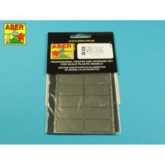 Side skirts for Panther Ausf.G & Jagdpanther, 1/35 - Aber Models 35223