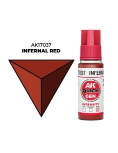 INFERNAL RED 18 ml - QUICK GEN - AK Interactive AK17037