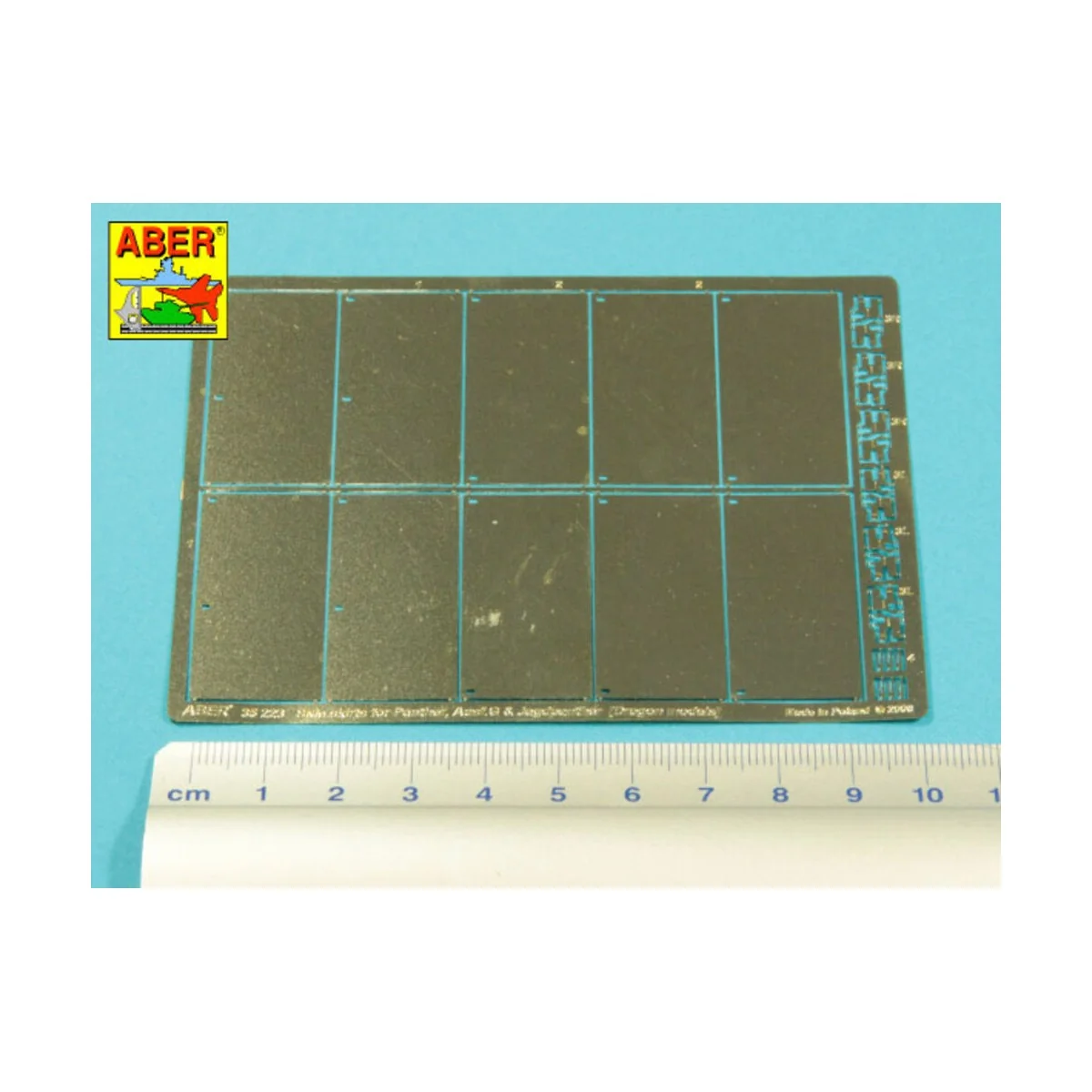 Side skirts for Panther Ausf.G & Jagdpanther, 1/35 - Aber Models 35223