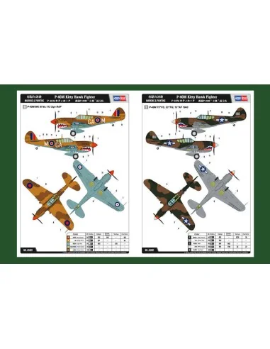 P-40E Kitty Hawk Fighter, 1/48 - Hobby Boss 85801