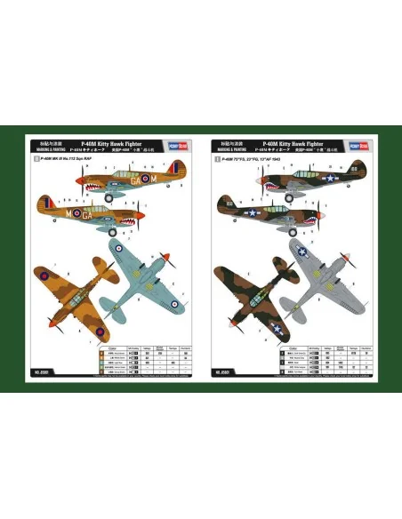 P-40E Kitty Hawk Fighter, 1/48 - Hobby Boss 85801